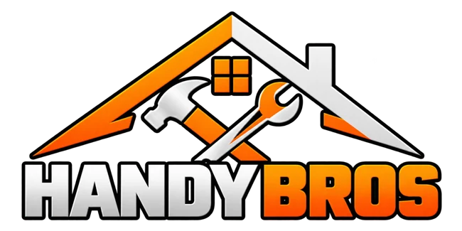 Original Handy Bros house, hammer and wrench logo